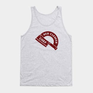 Red Cleaver Chef Tank Top